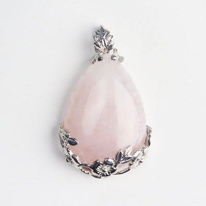 Amethyst Teardrop Clip Pendant - jewelry - weilin.com
