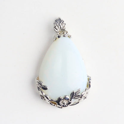 Amethyst Teardrop Clip Pendant - jewelry - weilin.com