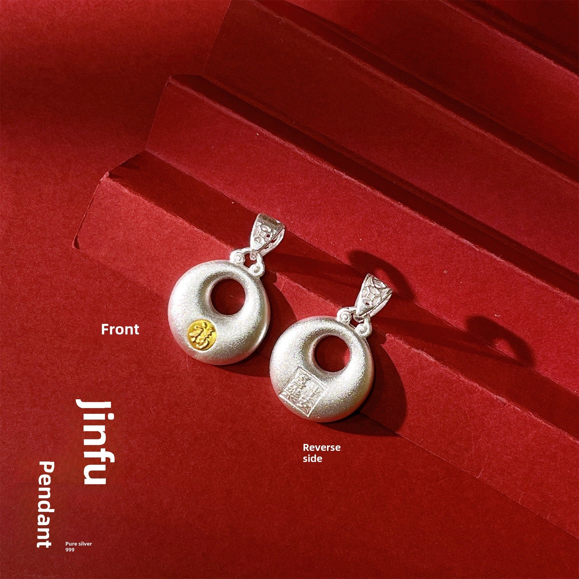 Ancient Blessing Sterling Silver Pendant Necklace - jewelry - weilin.com