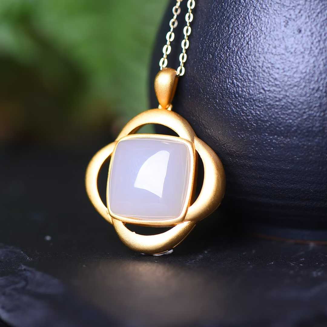 Ancient Craft Silver Smoky Purple Pendant - jewelry - weilin.com