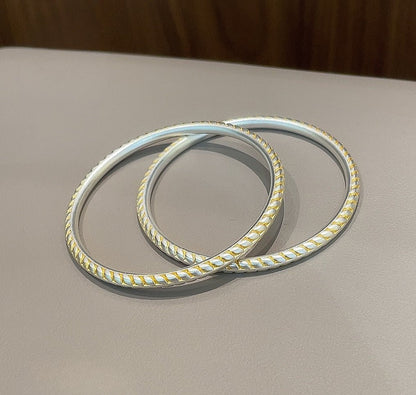 Ancient frosted wheat grain round stick bracelet - jewelry - weilin.com