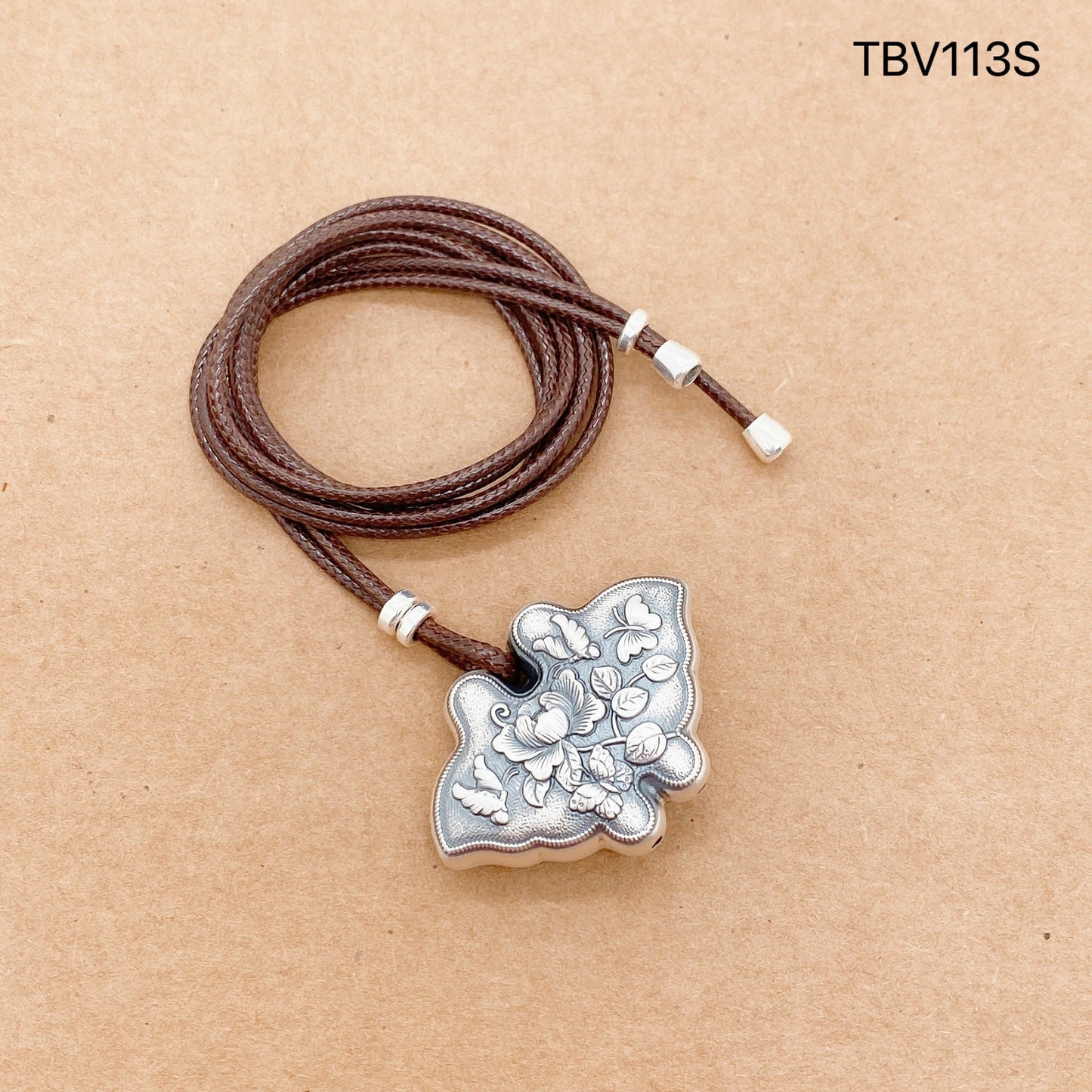 Ancient gourd sterling silver pendant necklace - jewelry - weilin.com