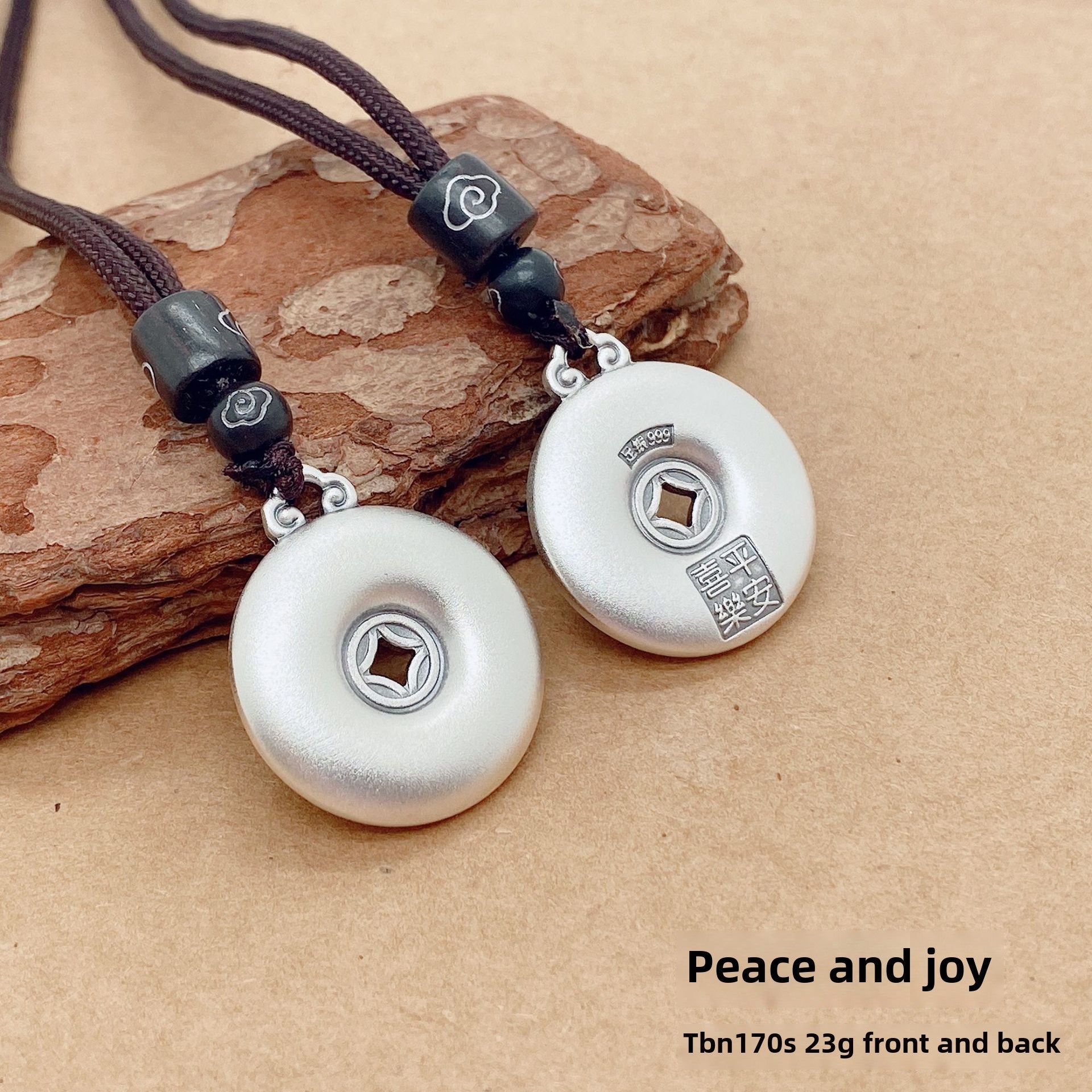 Ancient peace buckle sterling silver pendant - jewelry - weilin.com