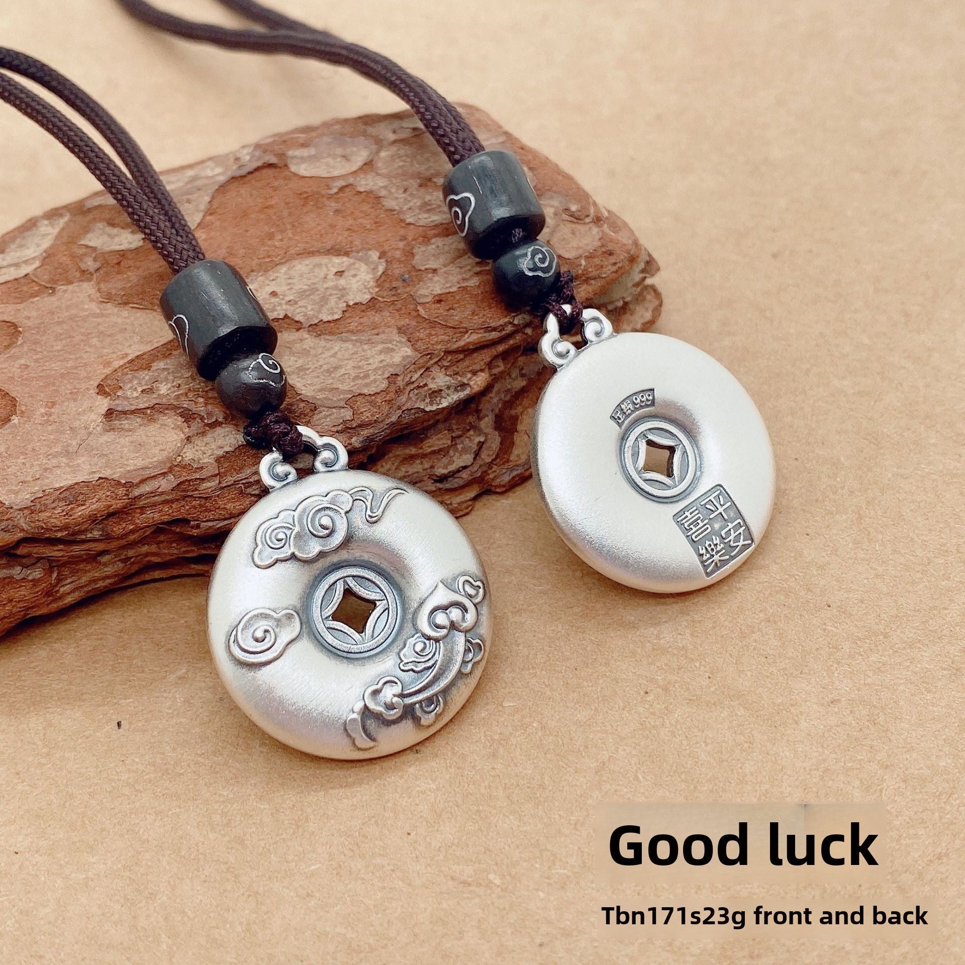 Ancient peace buckle sterling silver pendant - jewelry - weilin.com