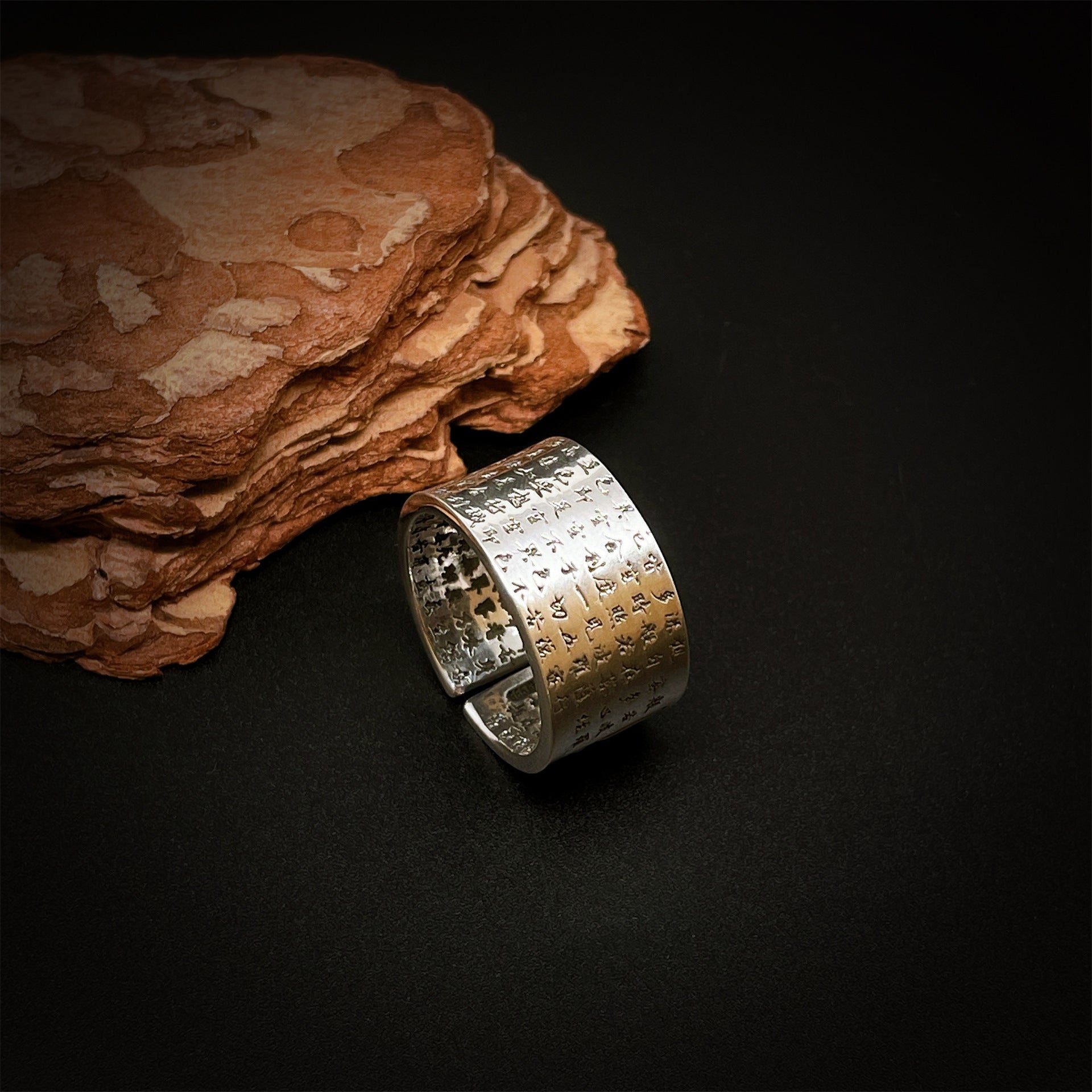Ancient style twelve zodiac sterling silver ring - jewelry - weilin.com