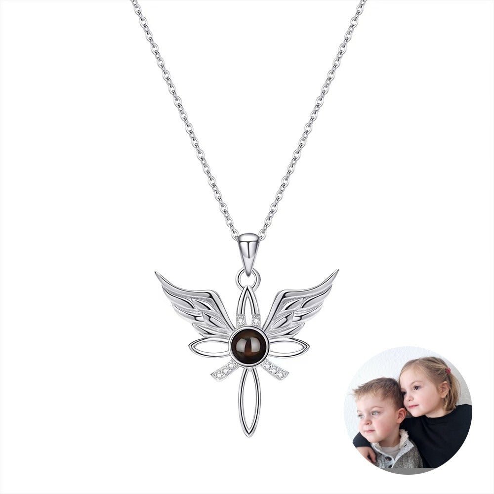 Angel Wings Photo Projection Necklace - jewelry - weilin.com
