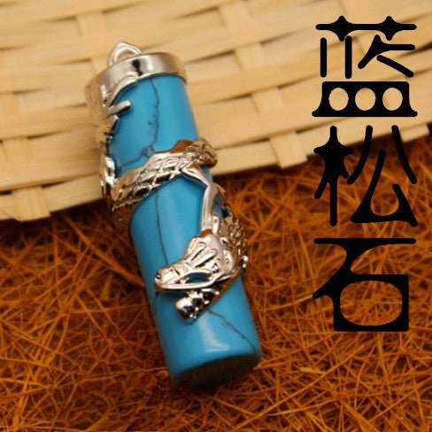 Antique Black Agate Pendant - jewelry - weilin.com