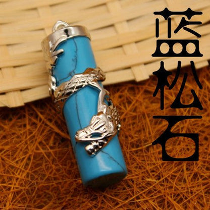 Antique Black Agate Pendant - jewelry - weilin.com