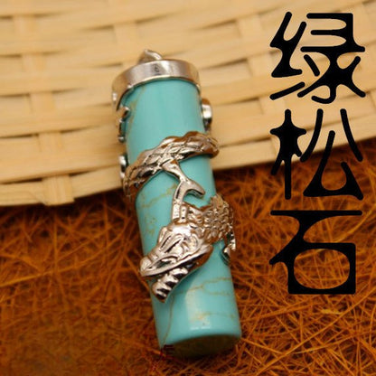 Antique Black Agate Pendant - jewelry - weilin.com