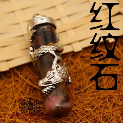 Antique Black Agate Pendant - jewelry - weilin.com