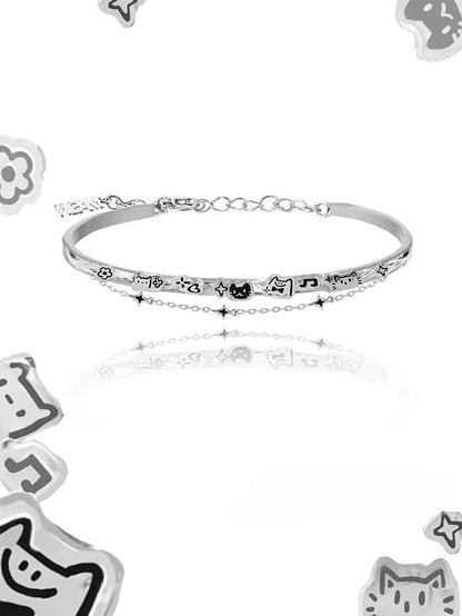 Cat doodle bracelet