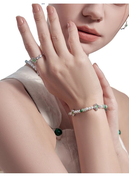 New Chinese-style four-leaf clover bracelet