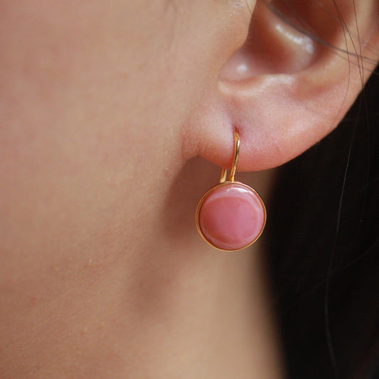 Natural Queen Shell Hook Earrings