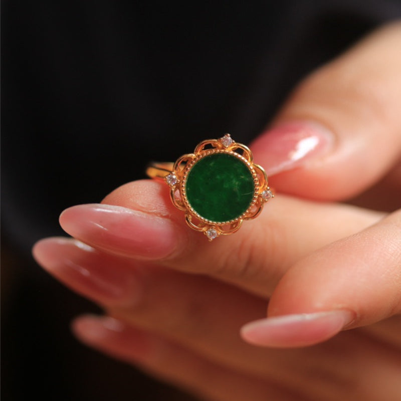 Natural Jadeite Ring
