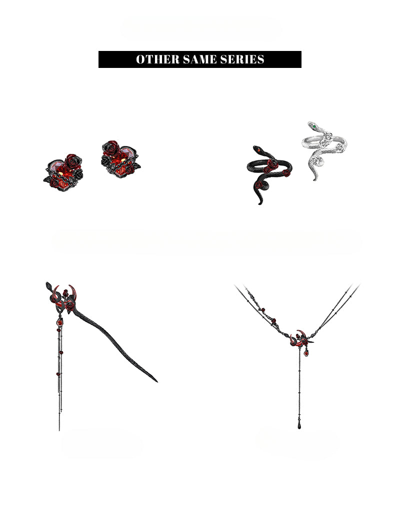 Serpentine rose bracelet