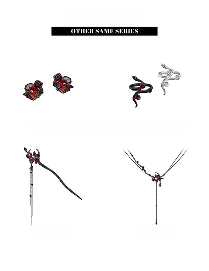 Serpentine rose bracelet