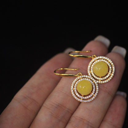 Natural Beeswax Earrings