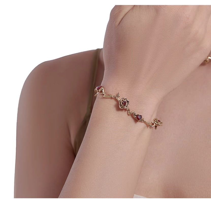 3D rose bracelet