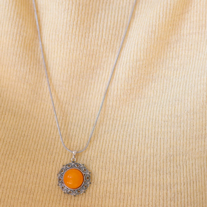 Natural Aged Beeswax Amber Pendant