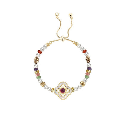 New Chinese-style four-leaf clover bracelet