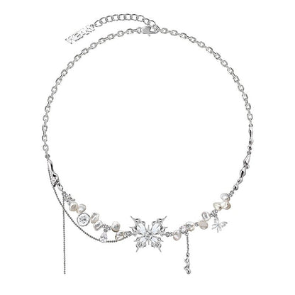 Baroque butterfly pearl necklace - jewelry - weilin.com
