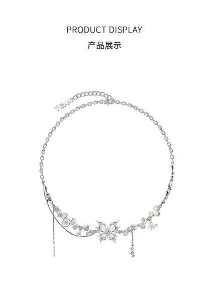Baroque butterfly pearl necklace - jewelry - weilin.com
