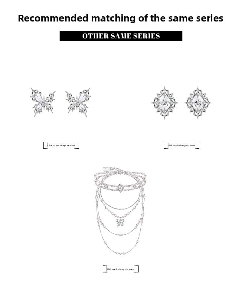 Baroque butterfly pearl necklace - jewelry - weilin.com