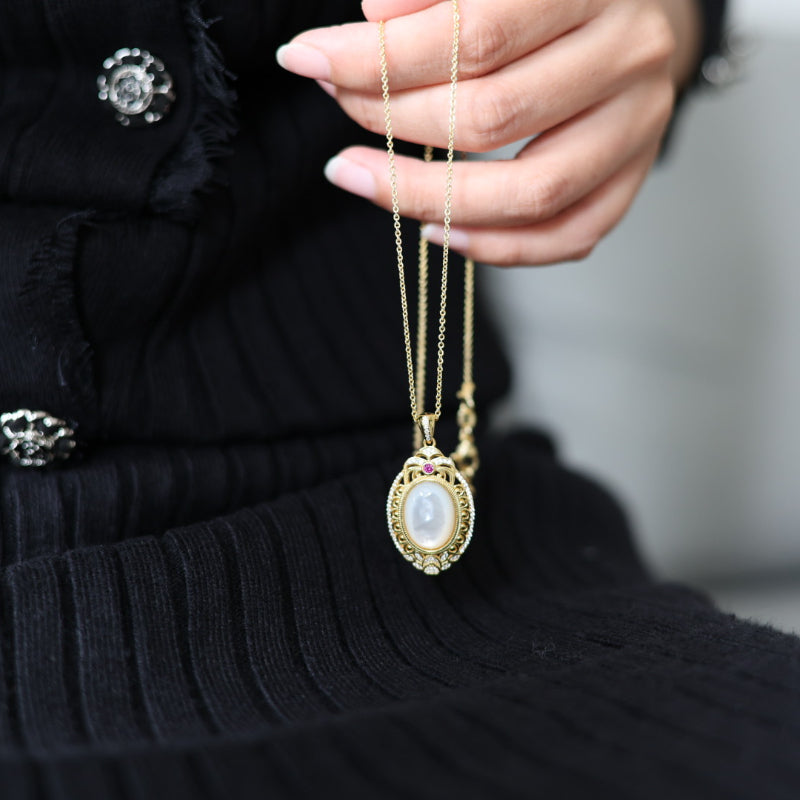 Natural White Mother of Pearl Pendant