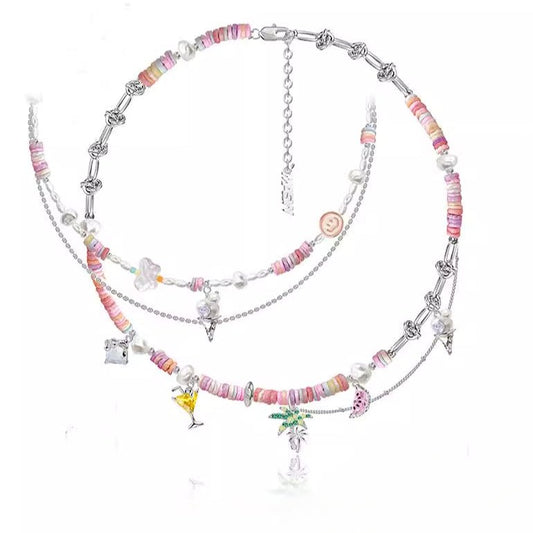 Beautiful candy color necklace - jewelry - weilin.com