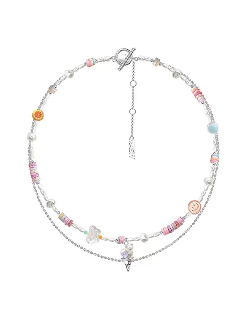 Beautiful candy color necklace - jewelry - weilin.com
