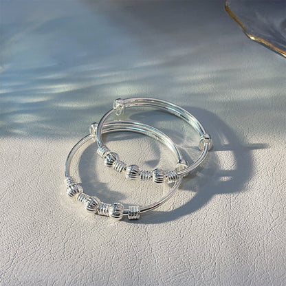Bell hemp hoop sterling silver bracelet - jewelry - weilin.com