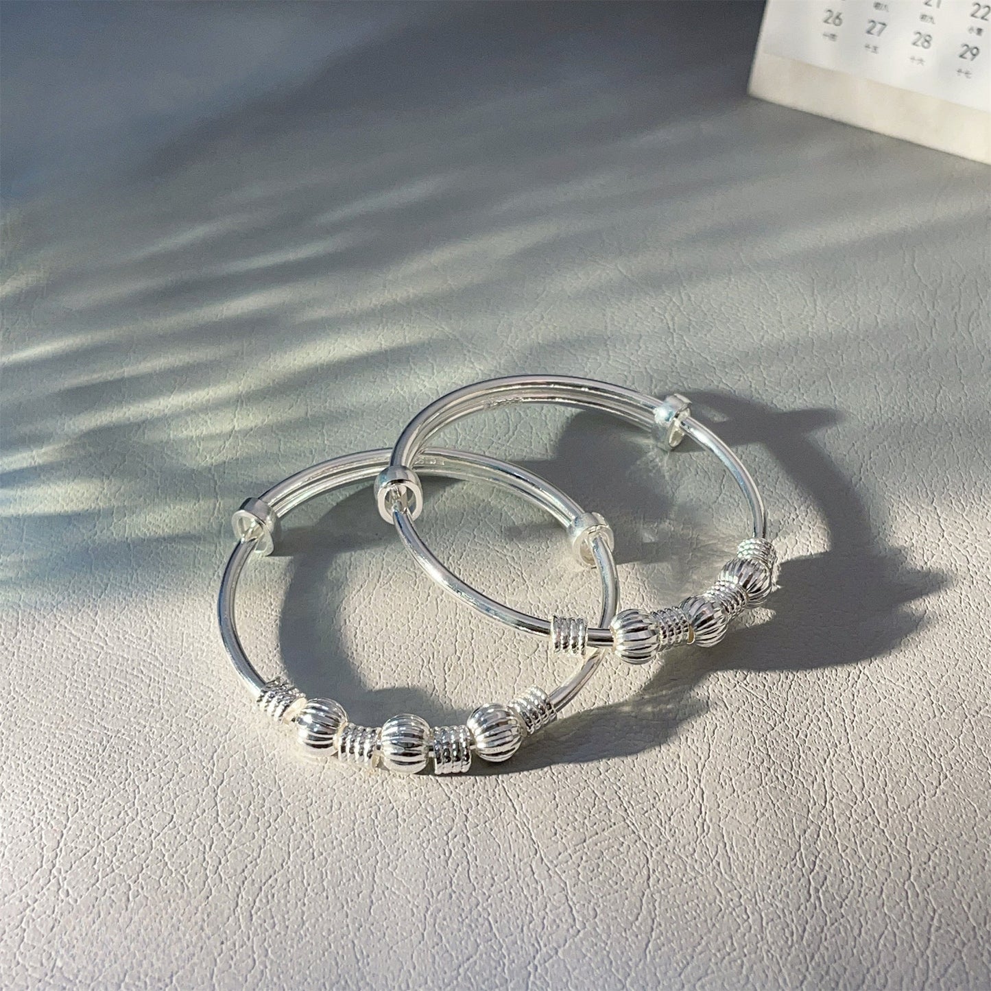 Bell hemp hoop sterling silver bracelet - jewelry - weilin.com