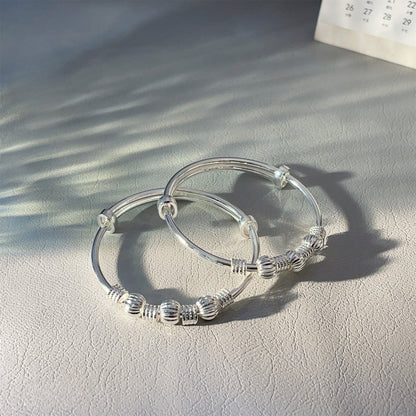 Bell hemp hoop sterling silver bracelet - jewelry - weilin.com