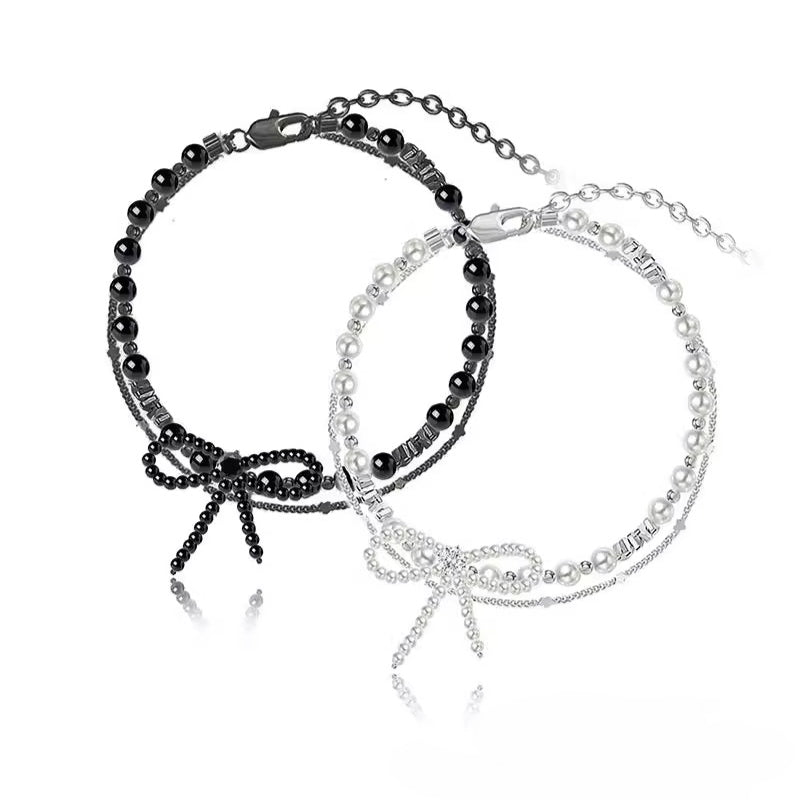 Bowknot pearl bracelet