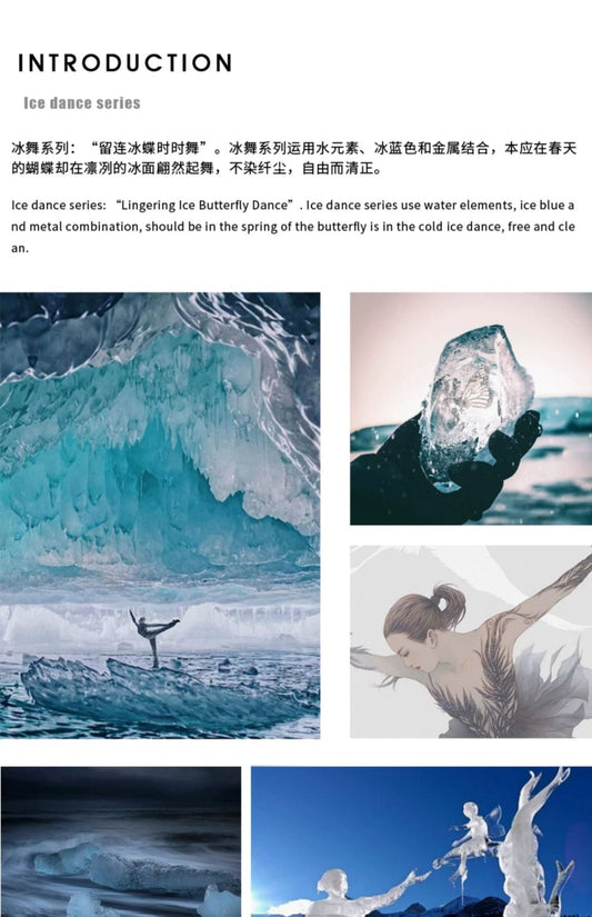 Blue pearl butterfly long pendant necklace - jewelry - weilin.com