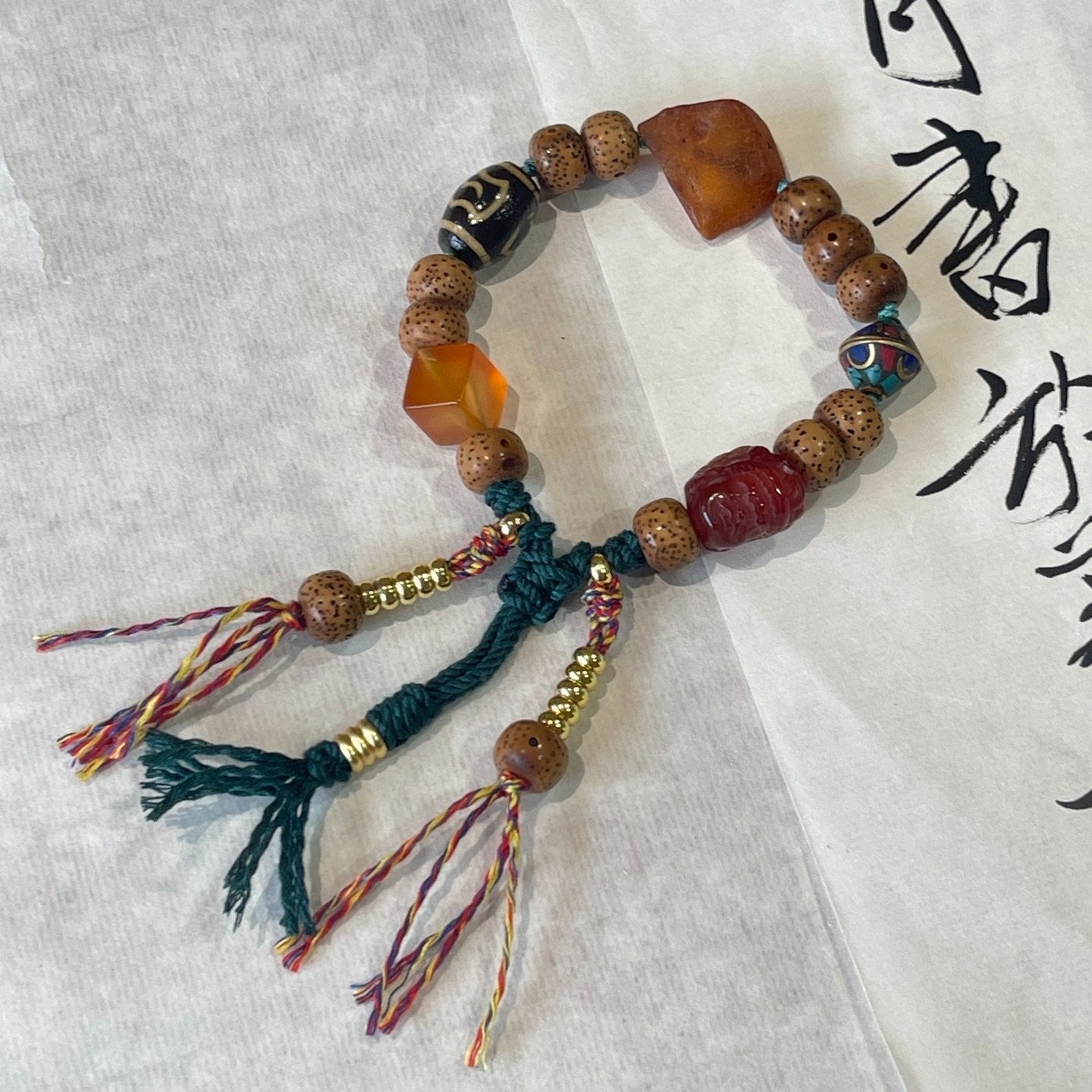 Bodhi seed braided bracelet - jewelry - weilin.com