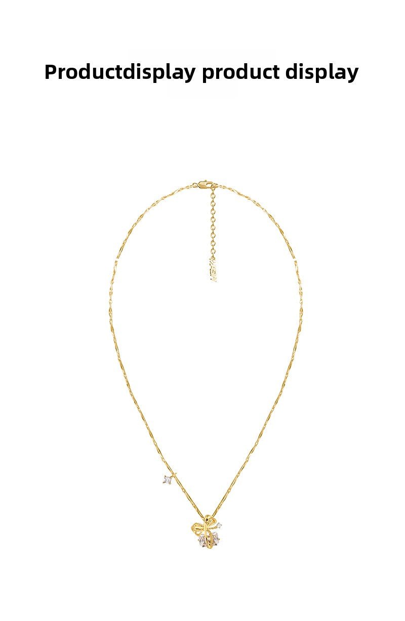 Bow tie necklace - jewelry - weilin.com