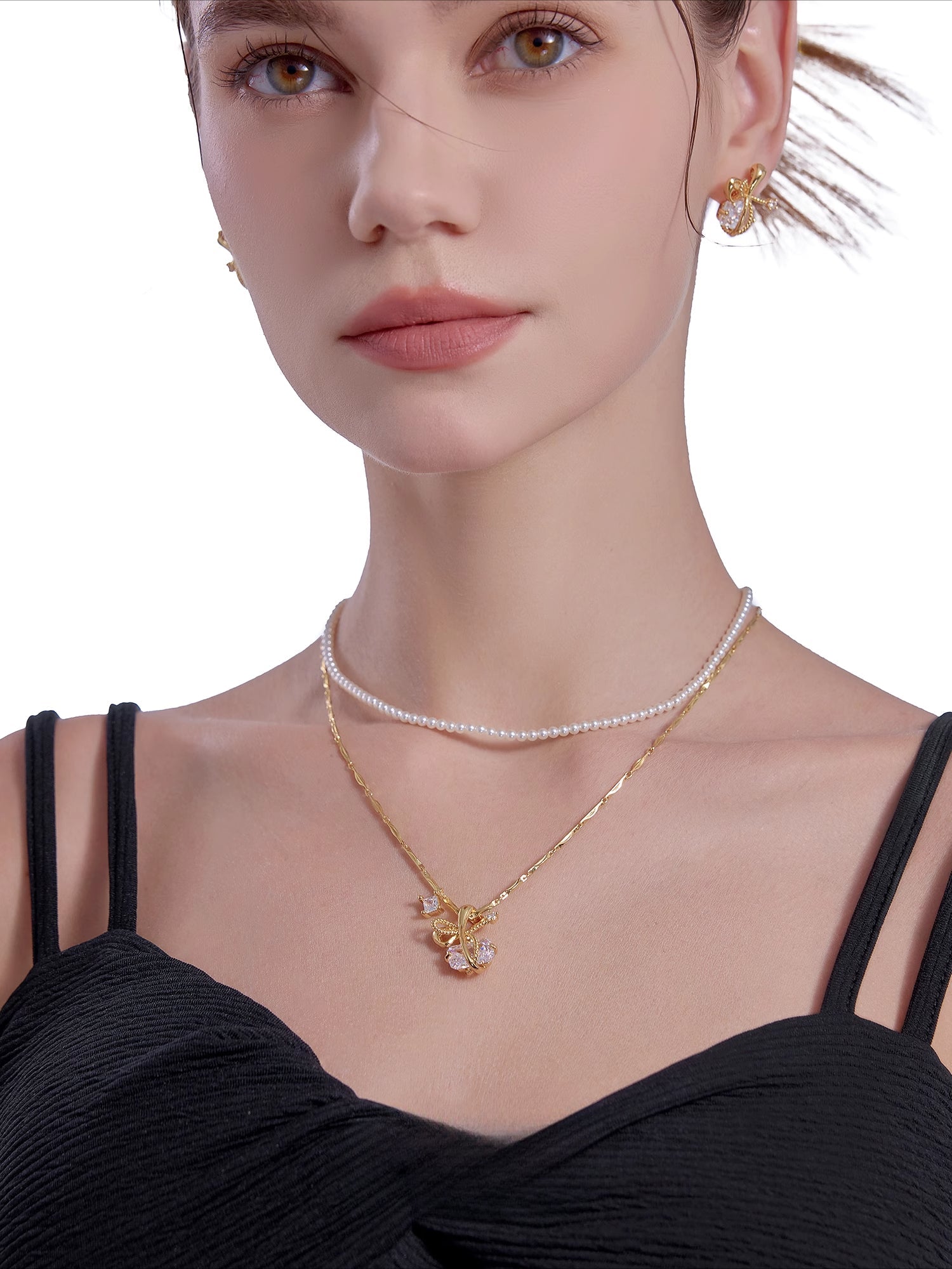 Bow tie necklace - jewelry - weilin.com