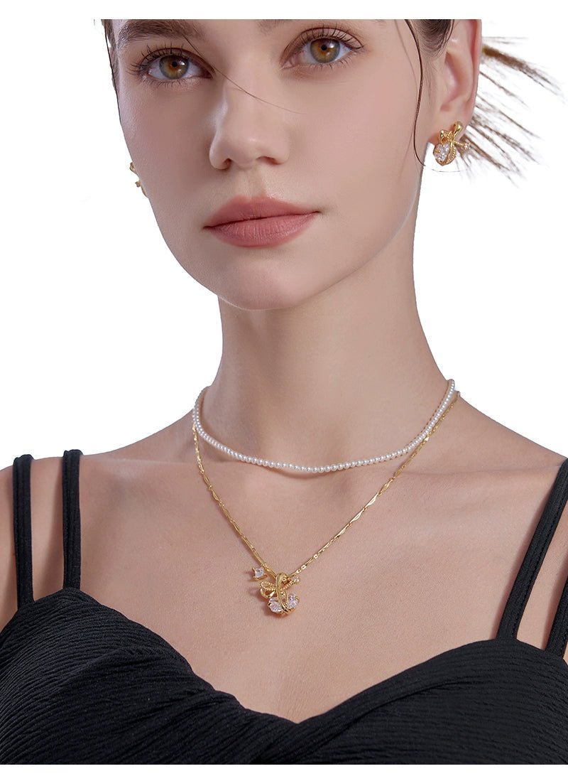 Bow tie necklace - jewelry - weilin.com