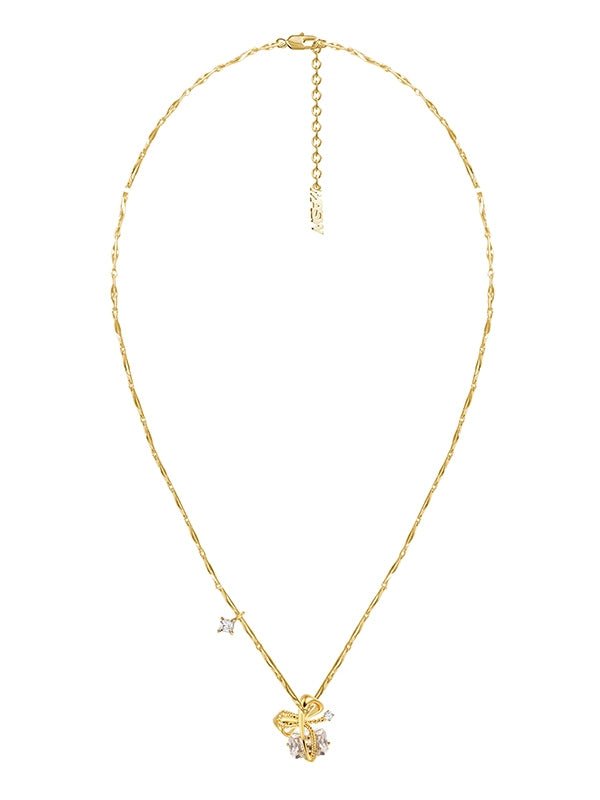 Bow tie necklace - jewelry - weilin.com