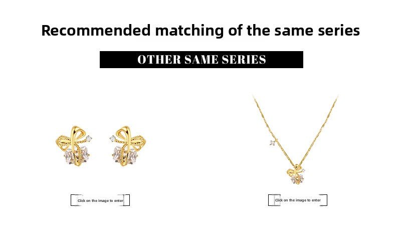 Bow tie necklace - jewelry - weilin.com