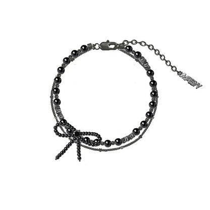 Bowknot pearl bracelet - jewelry - weilin.com