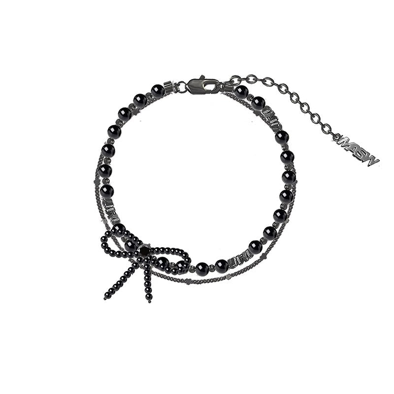 Bowknot pearl bracelet - jewelry - weilin.com