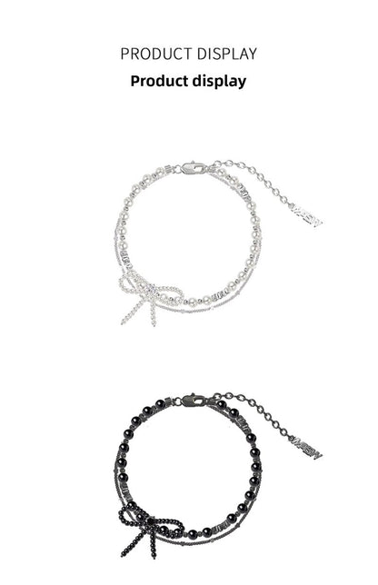 Bowknot pearl bracelet - jewelry - weilin.com