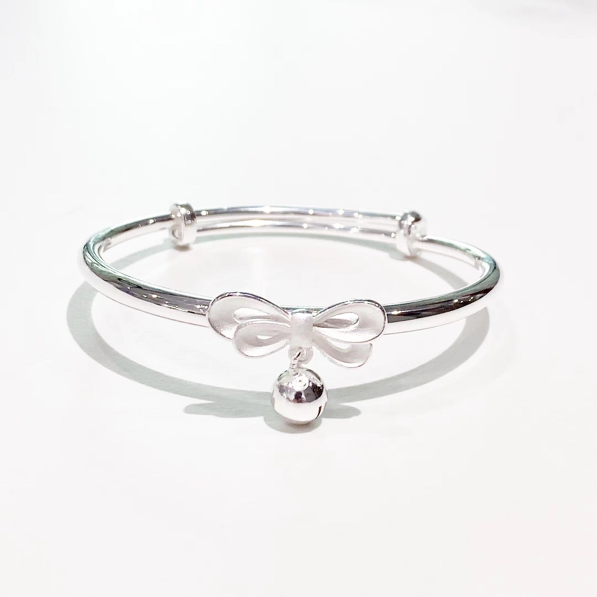 Butterfly bell sterling silver bracelet - jewelry - weilin.com