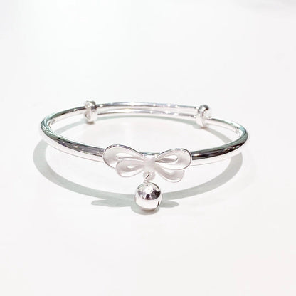 Butterfly bell sterling silver bracelet - jewelry - weilin.com