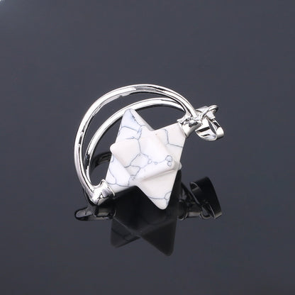 Merkaba six-pointed star pendant necklace