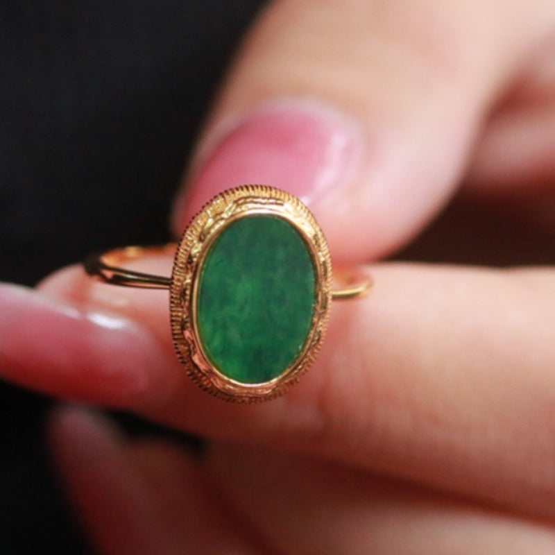 Natural Jadeite Ring