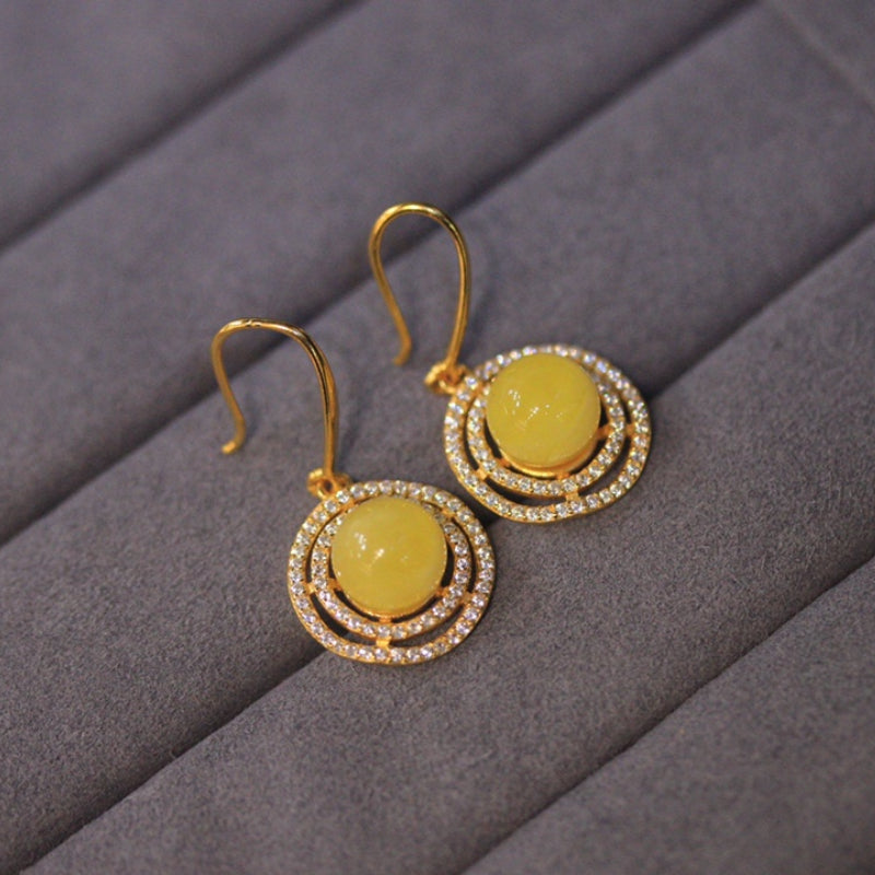 Natural Beeswax Earrings