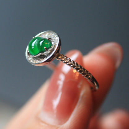 Natural Jadeite Gourd Ring